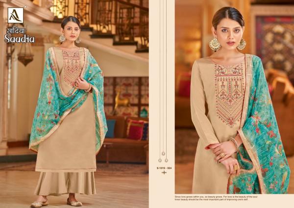 Alok Saadia Zam Cotton Designer Embroidery Dress Material Collection